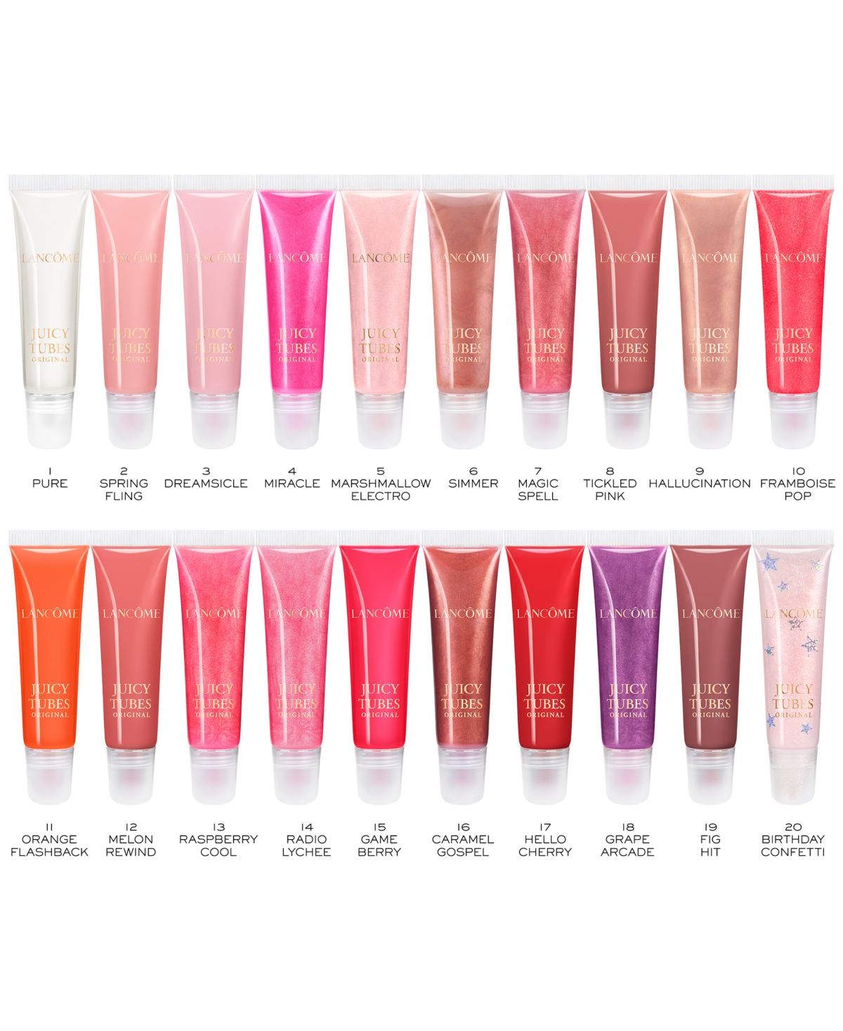 Lancôme Juicy Tubes Original Lip Gloss In 04 Miracle Sheer Bubble Pink With Sparkl