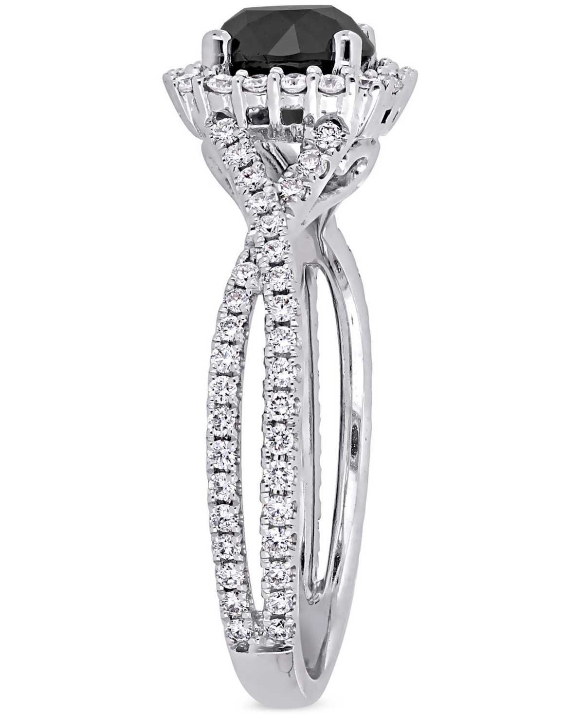 Diamond Halo Engagement Ring (1-1/2 ct. t.w.) in 14K Yellow, White or Rose Gold