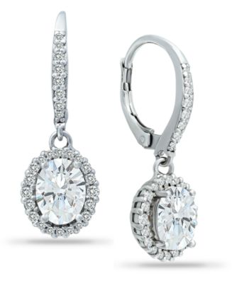 Giani Bernini Cubic Zirconia Interlocking Circle Drop Earrings in