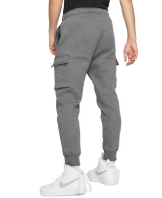 nike men's cargo pocket fleece pants