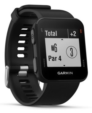 image of Garmin Unisex Approach S10 Black Silicone Strap Touchscreen Smart Watch 23x23mm