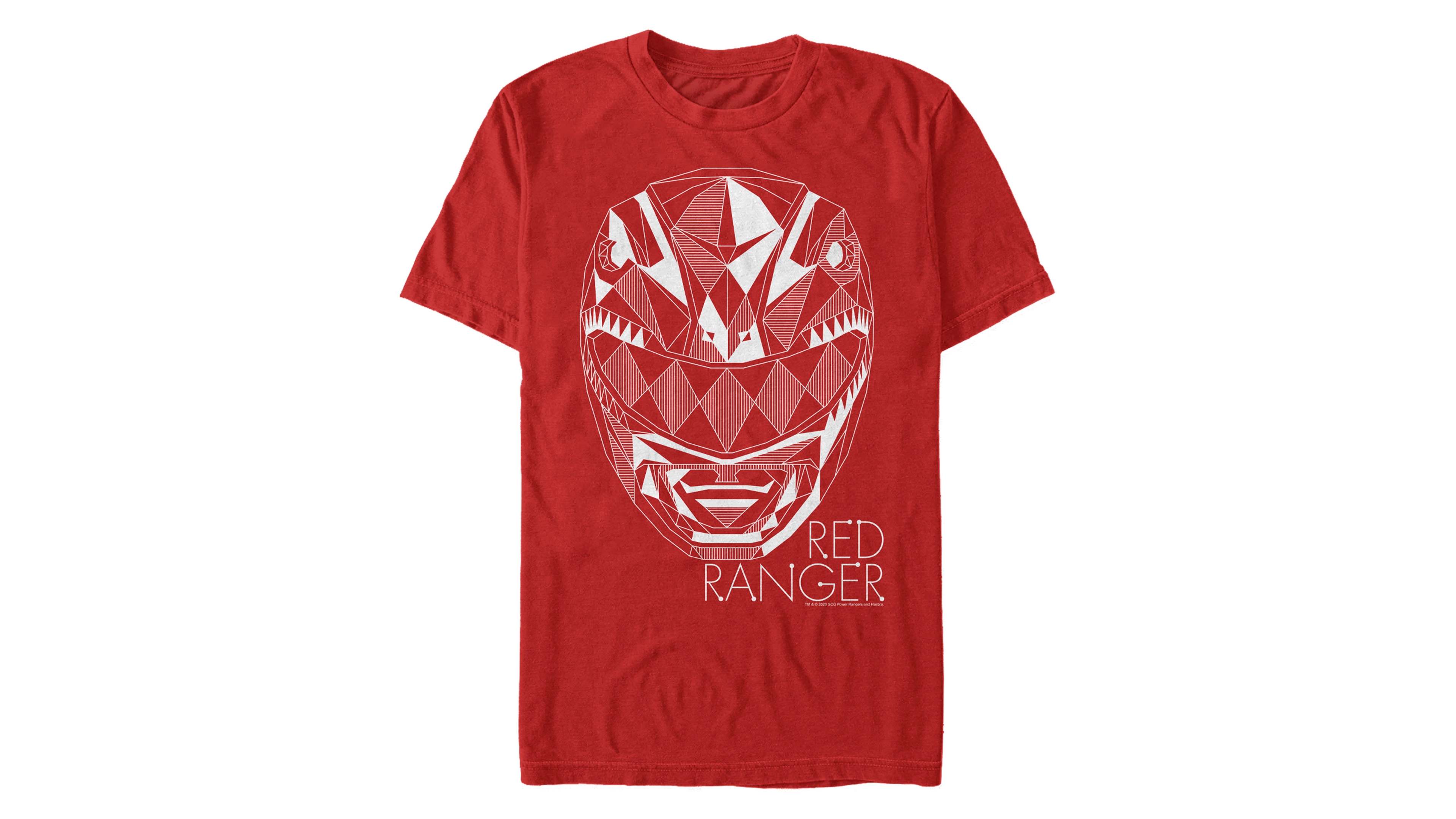 Fifth Sun Men's Red Ranger Lines Short Sleeve Crew T-shirt
