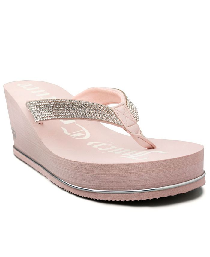 Juicy Couture Women's Ultra Wedge Thong Sandal - Macy's