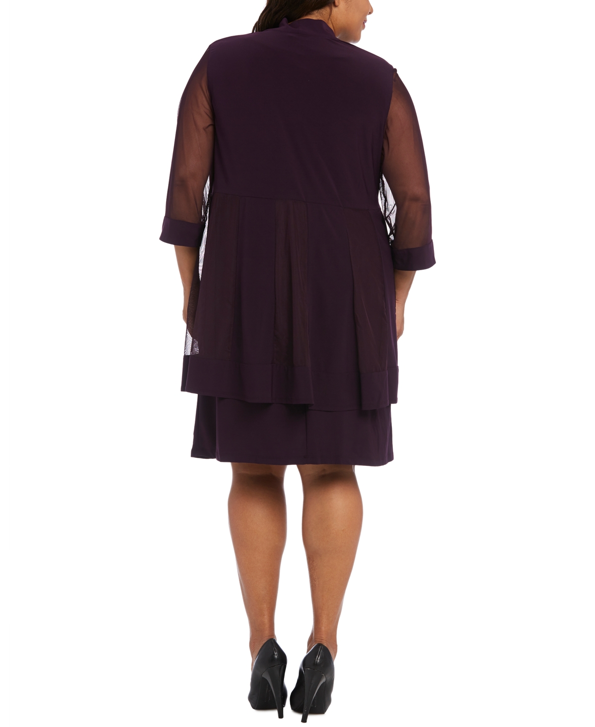 R & M Richards Plus Size Shift Dress and Jacket