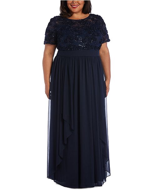 R M Richards Plus Size Sequin Gown Reviews Dresses Plus