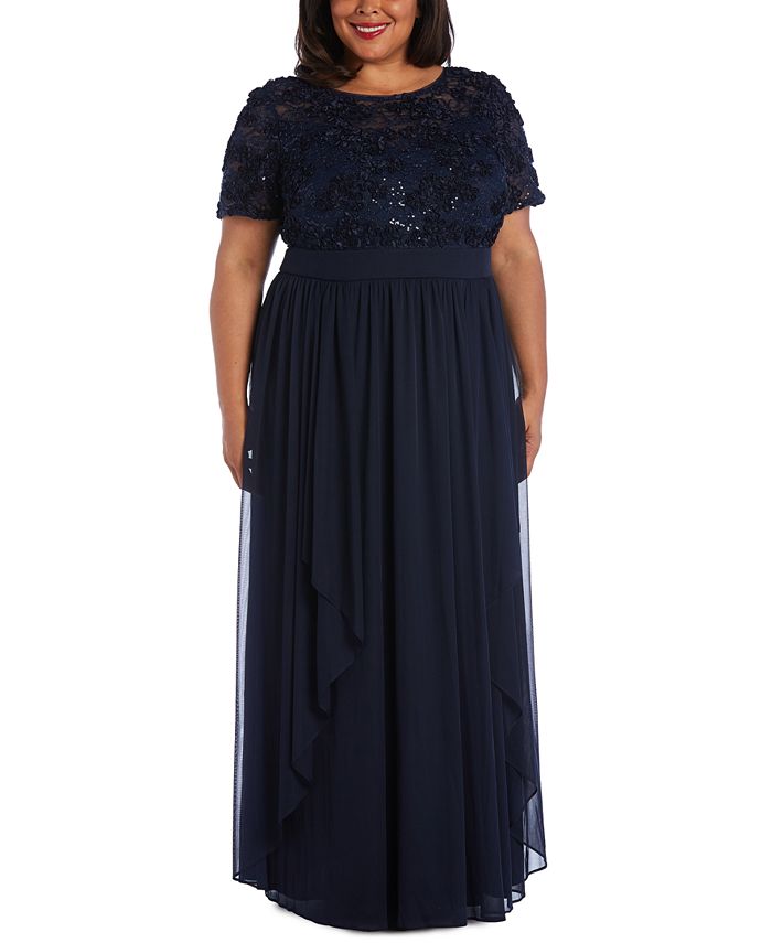 Macy's plus size hot sale sequin dresses