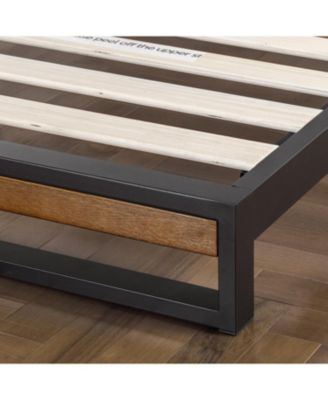 Zinus Suzanne Bamboo and Metal Platform Bed Frame, King