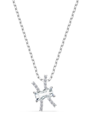 image of Swarovski Two-Tone Crystal Zodiac Pendant Necklace, 16-1/2