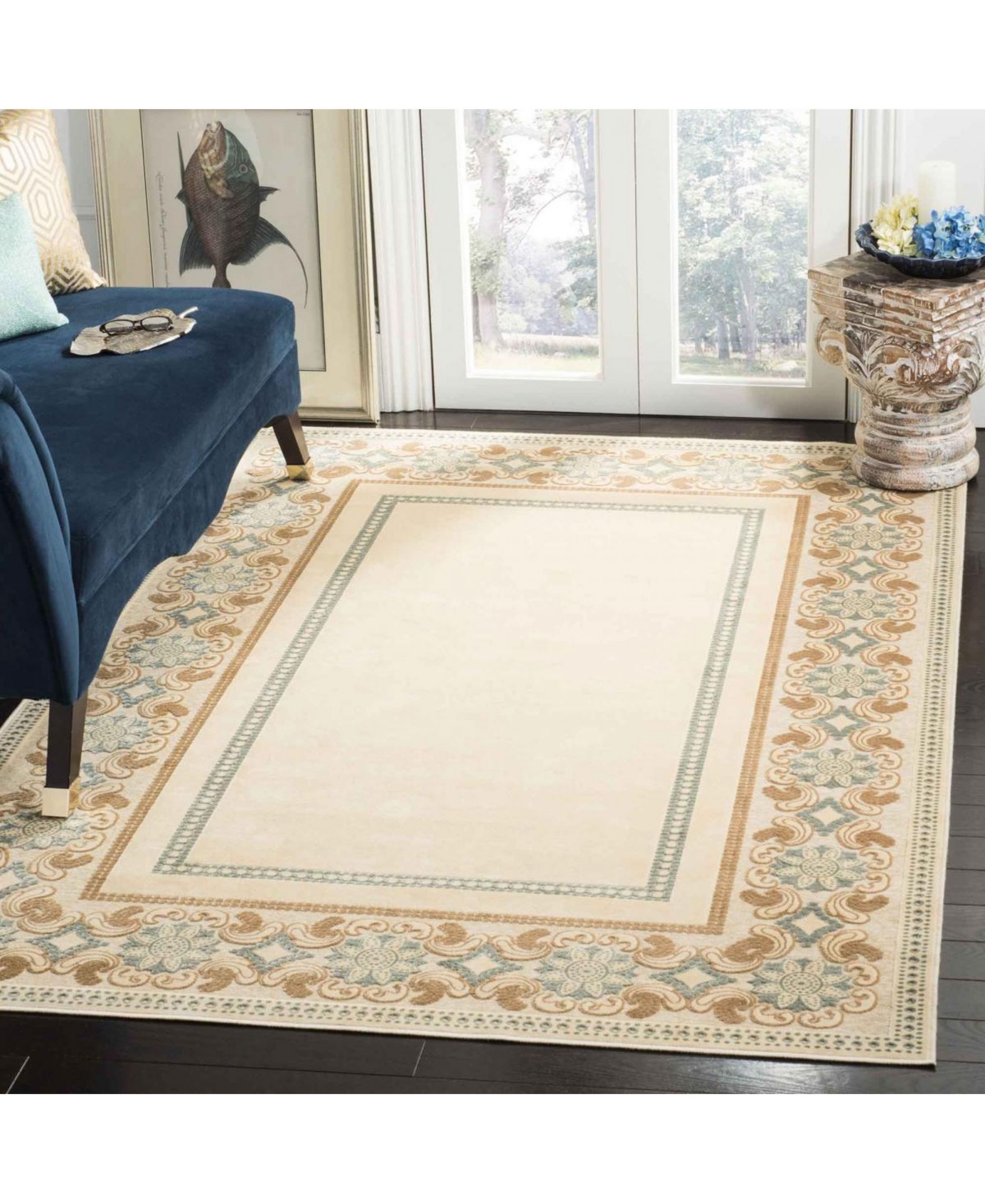 Martha Stewart Collection Taj Mahal MSR4440AArea Rug - Creme