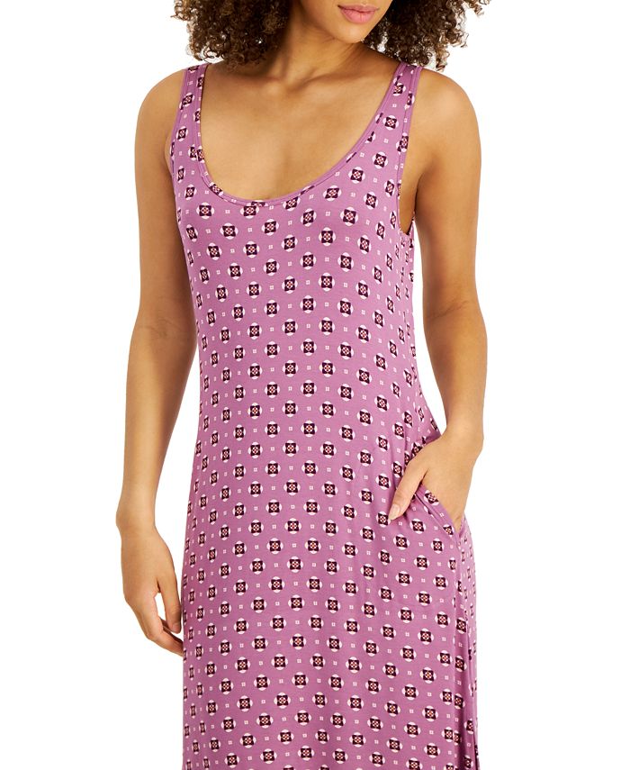 Alfani UltraSoft Long Sleeveless Nightgown, Created for Macy's Macy's