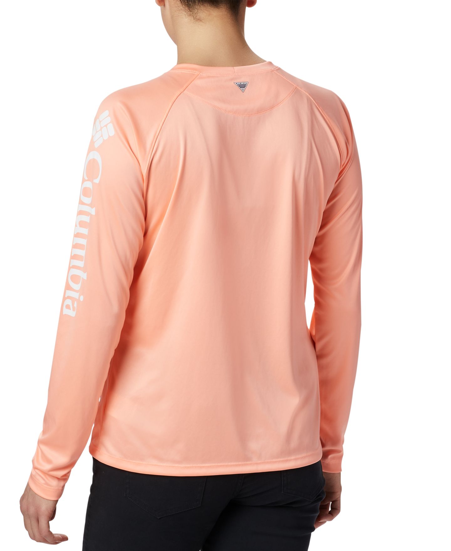 Женская футболка Columbia PFG Tidal Tee II Omni-Shade™ T-Shirt, цвет: Прозрачный синий — фото 3