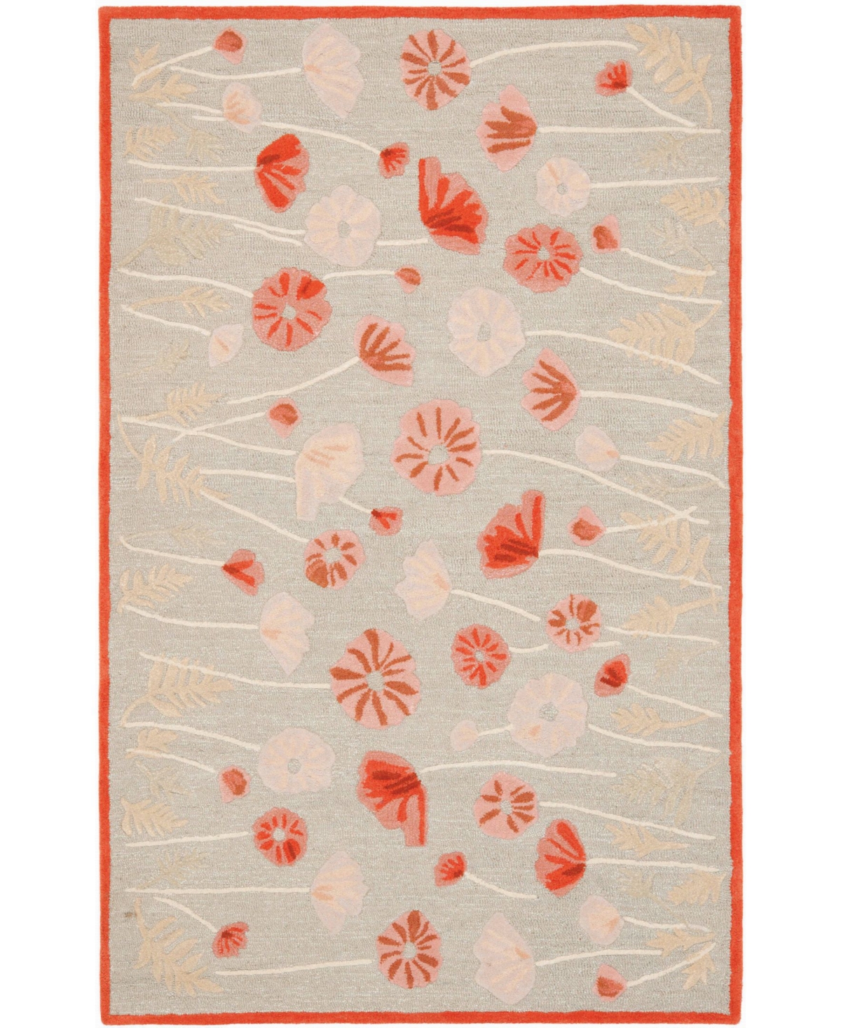 Martha Stewart Collection Poppy Glossary MSR3627B Terracotta 5' x 8' Area Rug - Terracotta