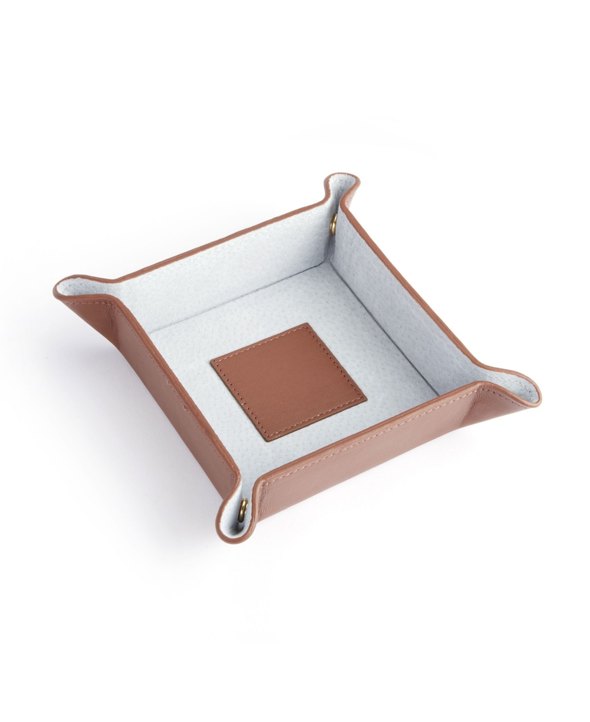Suede Lined Catchall Valet Tray - Tan