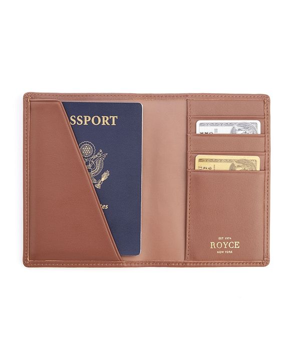 ROYCE New York RFID Blocking Leather Passport Wallet & Reviews