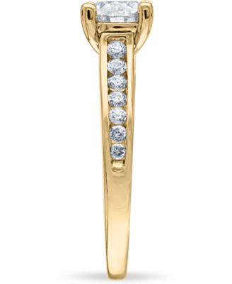 Diamond (1-1/2 ct. t.w.) Channel-Set Bridal Set in 14K White, Yellow or Rose Gold