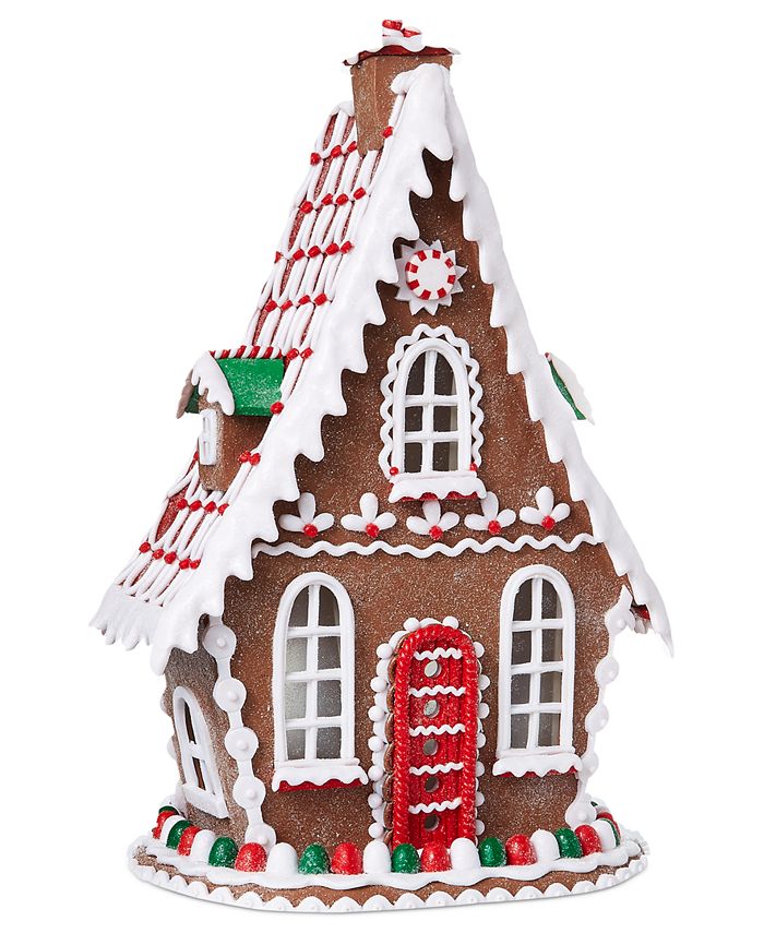 Holiday Lane Christmas Cheer, Gingerbread House with LED light, Created ...