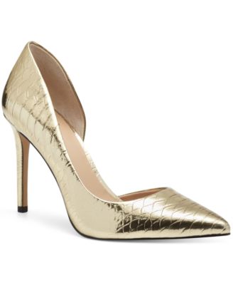 macys womens gold shoes