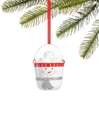 Holiday Lane - Santa's Favorites Bucket and Snowballs Ornament
