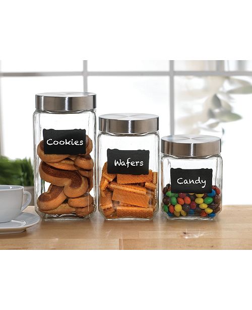 Circle Glass Provincial Chalkboard Canister Set Of 3 Reviews