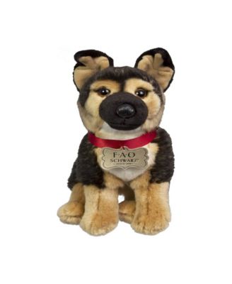 Fao Schwarz Toy Plush Puppy Floppy German Shepherd, 10