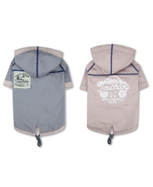 Touchdog 'Cloudburst' Water-resistant Reversible Dog Raincoat X-large