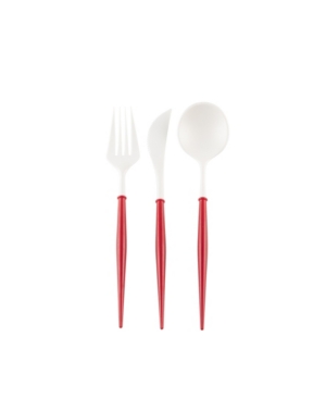 Sophistiplate Cutlery Handle Plastic Set Of 48 In Multi