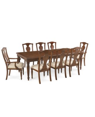 Furniture - Orle Dining , 9 pc Set (Dining Table & 8 Side Chairs)