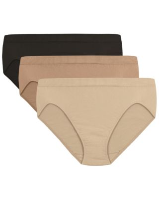 Bali Comfort Revolution 6-Pack Hi-Cut Panty - Naadloos Microfiber Dames Ondergoed Wit 10/11