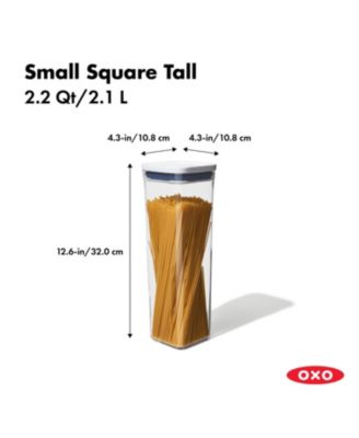 Pop Small Square Tall Food Storage Container