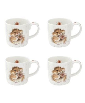 Royal Worcester The Diet  Starts Tomorrow Mug - Set of 4