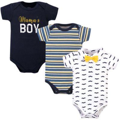 Little Treasure Baby Boys Treasure Everyday Cotton Snapsuits - Mamas boy 22$