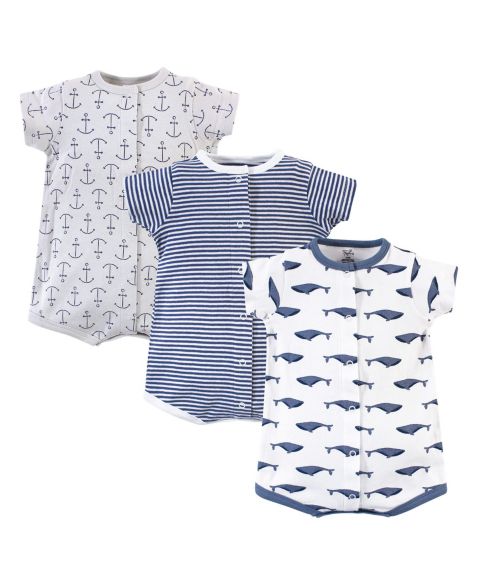 Комбинезоны Touched by Nature Natural Cotton Jumpsuits для мальчиков-малышей, цвет: Синий