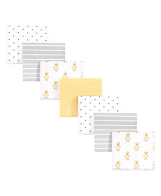 Seven-Pack Cozy Cotton Flannel Swaddling Blankets