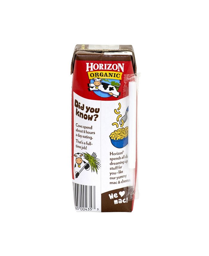 Horizon Organic Chocolate LowFat Milk Boxes, 8 oz, 18 Count Macy's