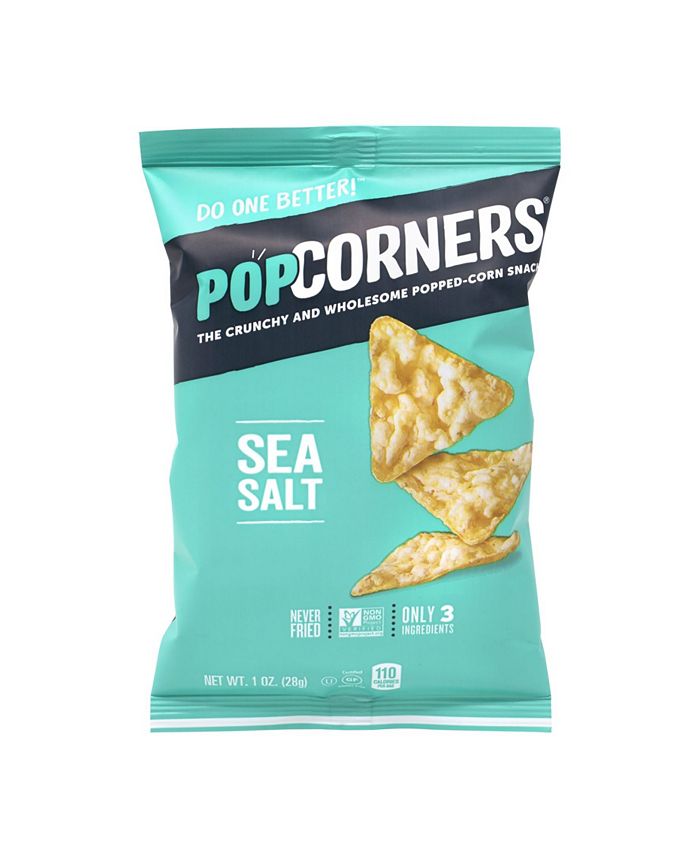 PopCorners PoppedCorn Snack Sea Salt, 1 oz, 40 Count Macy's