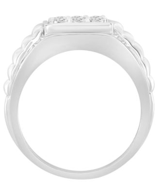 Men's Diamond (1/4 ct. t.w.) Ring in Sterling Silver