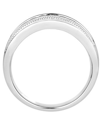 Macy's - Men's Diamond (1/4 ct. t.w.) Ring in 10k White or Yellow Gold