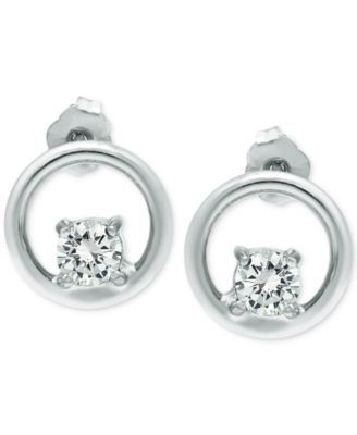 Cubic Zirconia Circle Stud Earrings, Created for Macy's