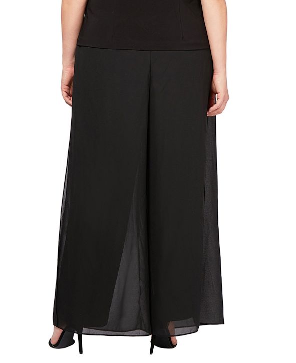 alex evenings plus size pants