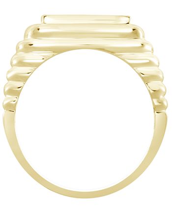 Macy's - Men's Diamond (1/4 ct. t.w.) Ring in 10k Yellow Gold