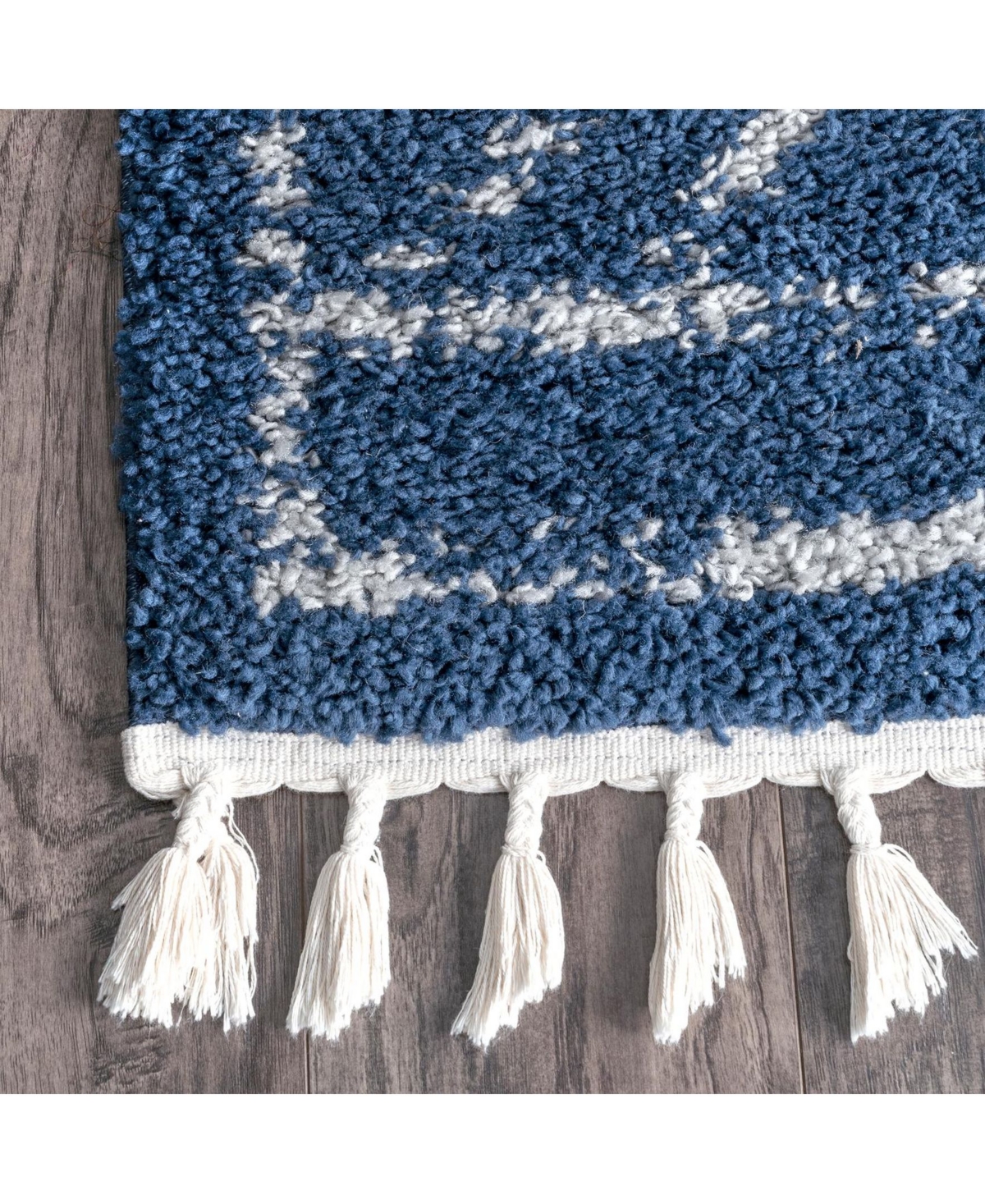 nuLoom Mackie GCDI03DArea Rug - Blue