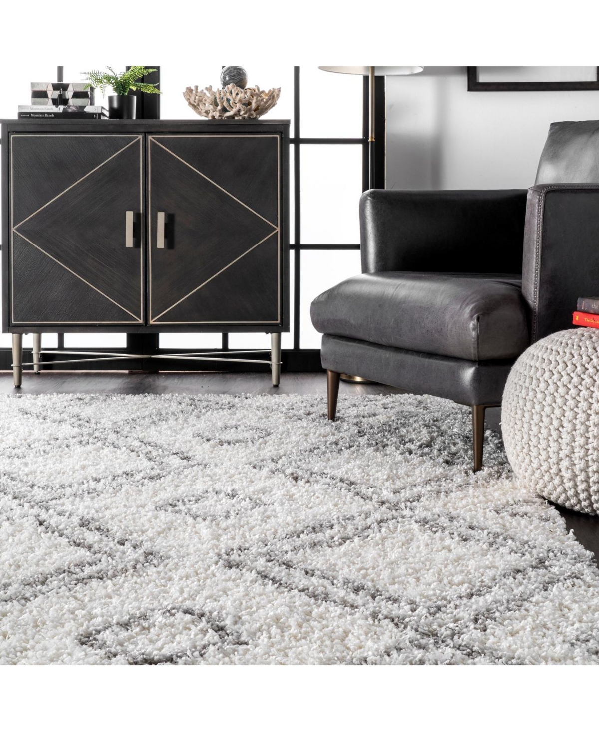 nuLoom Iola OZSG18AArea Rug - White