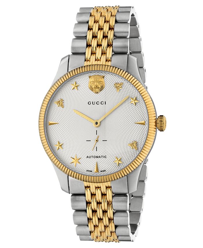Gucci - Unisex Swiss G-Timeless Two-Tone PVD Stainless Steel Bracelet Watch 40mm