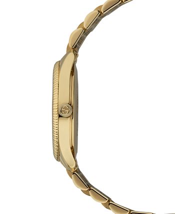 Gucci - Women's Swiss G-Timeless Slim Gold-Tone PVD Stainless Steel Bracelet Watch 29mm