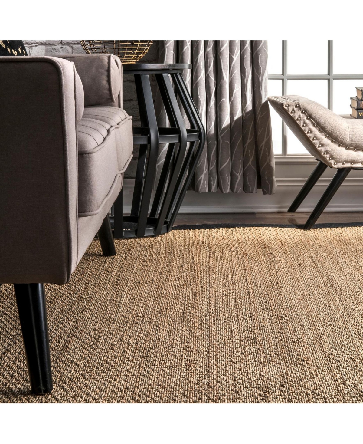 nuLoom Elijah BHSG01CArea Rug - Black
