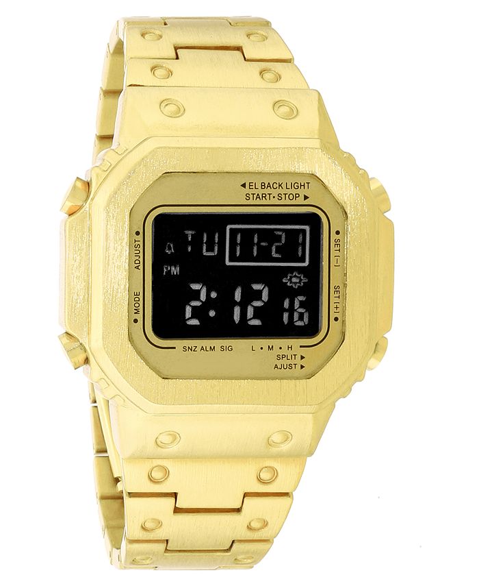 INC International Concepts INC Men s Digital Gold Tone Bracelet