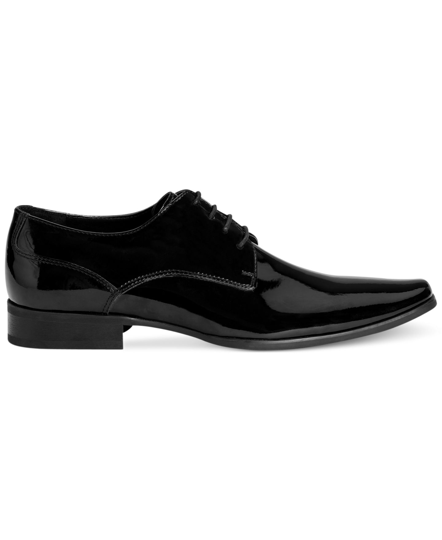 Мужские туфли Calvin Klein Brodie Lace-Up Dress Oxford, цвет: Чёрный лаковый — фото 2