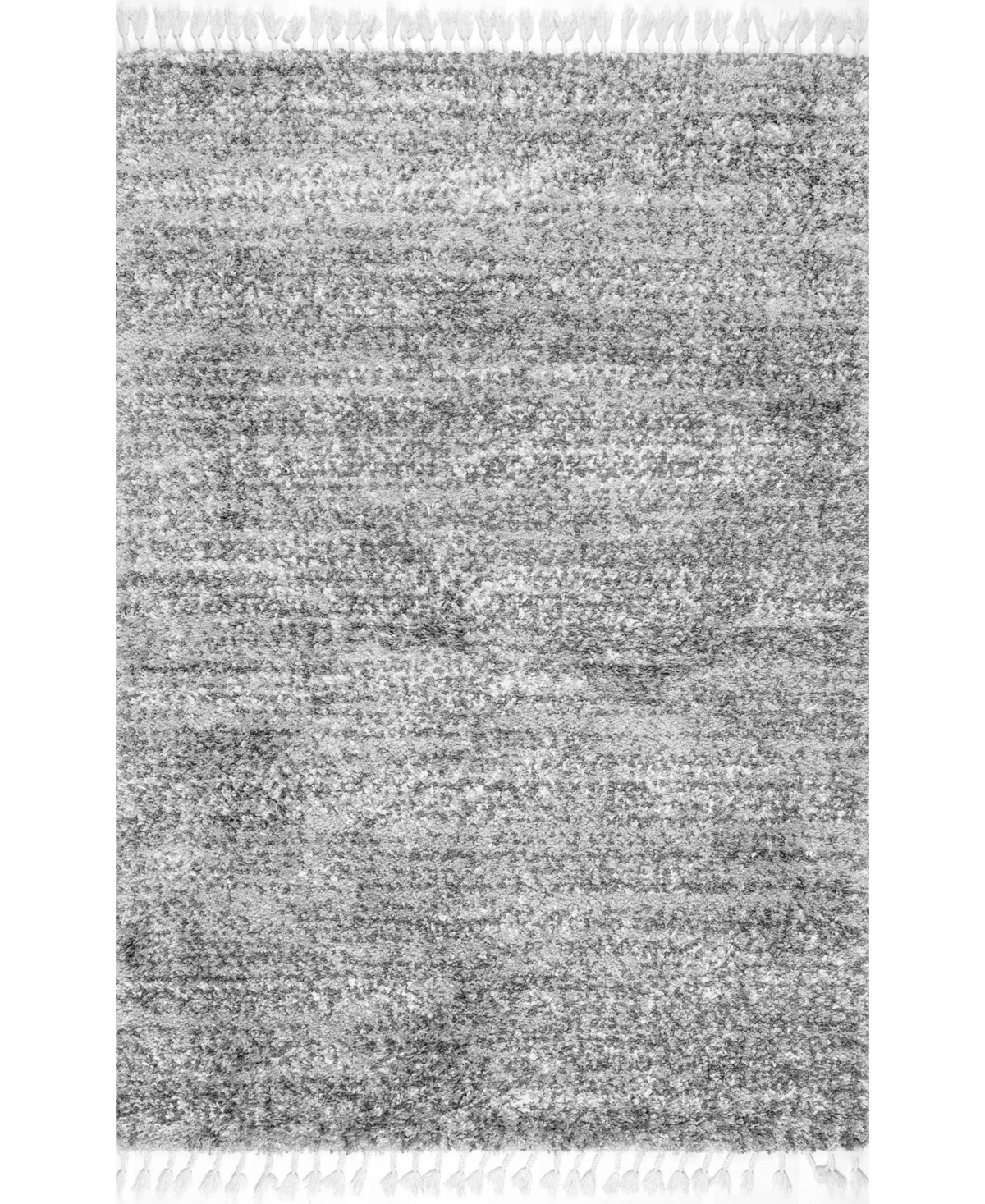 nuLoom Brooke KKEL04B Gray 7'10in x 11' Area Rug - Gray