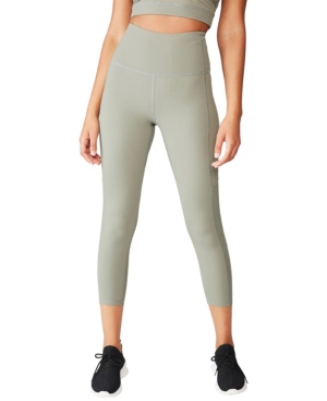 image of Cotton On Workout Rib Mesh 7/8 Tights