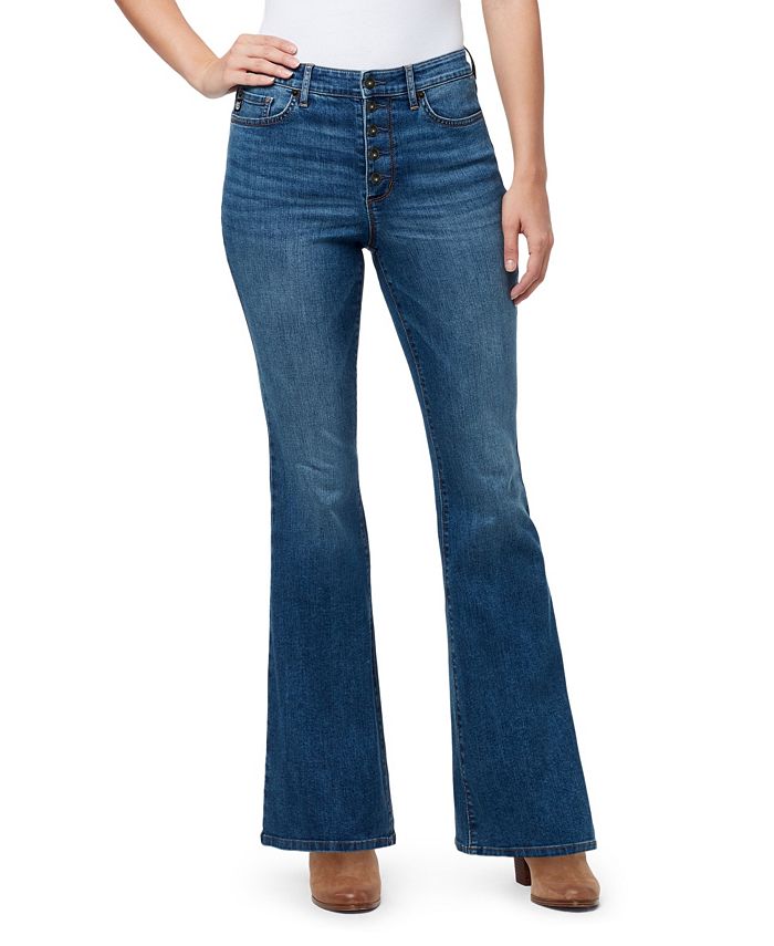 Chaps Women's High Rise Flared Jeans Macy's